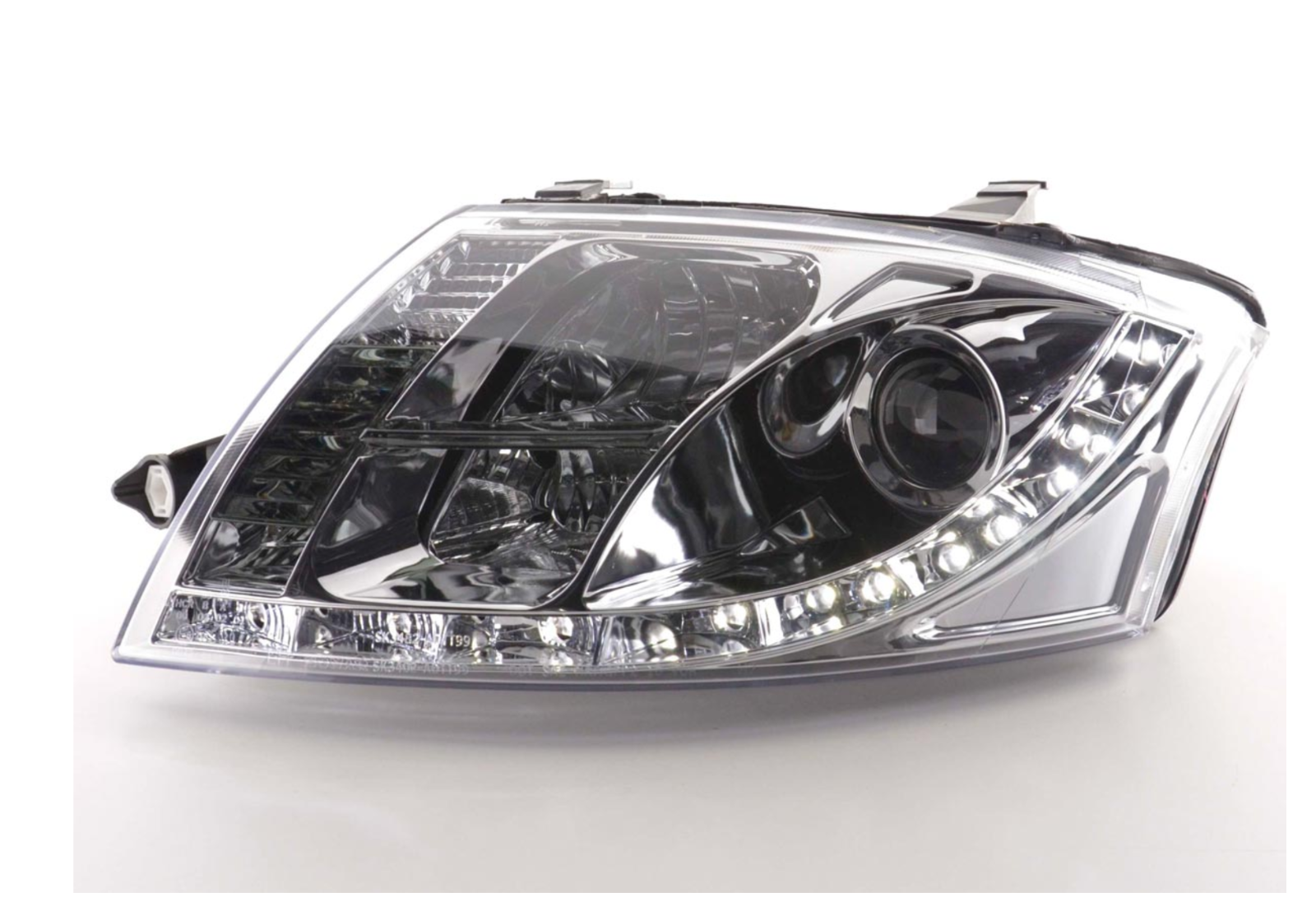 FK Paar LED DRL Projektorscheinwerfer Audi TT 8N 99-06 Chrom 1.8 3.2 Quattro LHD