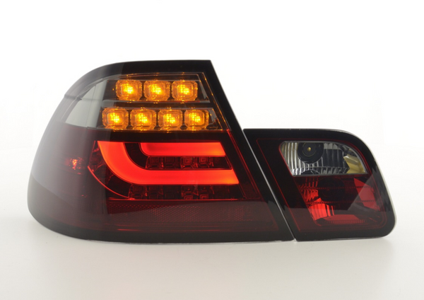 FK Paar Smoke BLACK LED RÜCKLEUCHTEN BMW E46 Coupe 03-07 rot / schwarz 330 320 LHD