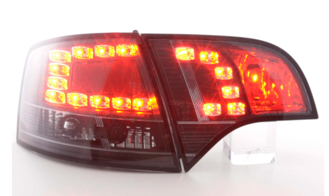 FK Set Audi A4 Avant 8E 04-08 LED RÜCKLICHTER DRL Lightbar RÜCKLICHTER Schwarz 