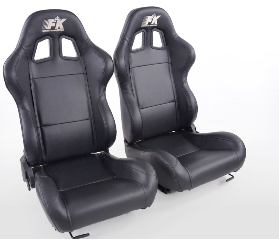 FK Pair Bucket Sports Seats Set Car Black & Colour Car Van 4x4 Custom Project