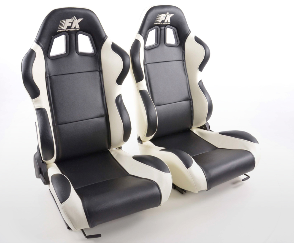 FK Pair Bucket Sports Seats Set Car Black & Colour Car Van 4x4 Custom Project