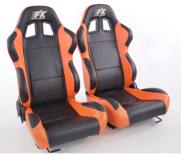 FK Pair Bucket Sports Seats Set Car Black & Colour Car Van 4x4 Custom Project