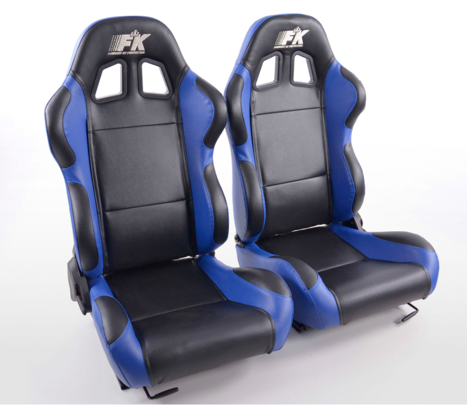 FK Pair Bucket Sports Seats Set Car Black & Colour Car Van 4x4 Custom Project