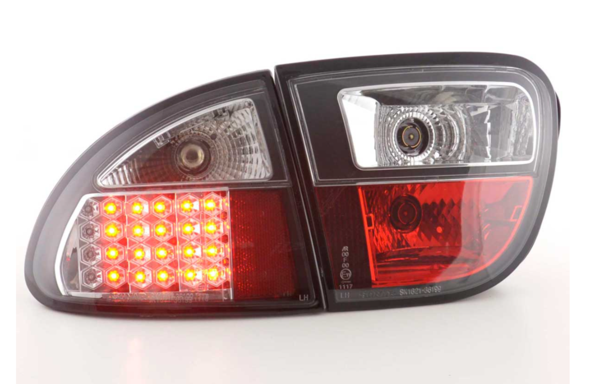 FK Set Seat Leon 1M 99-05 LED-Rückleuchten DRL Schwarz Plug &amp; Play LHD 