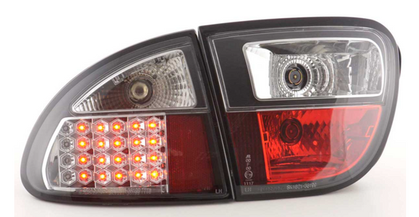 FK Set Seat Leon 1M 99-05 LED Rear Lights DRL Black Plug & Play LHD