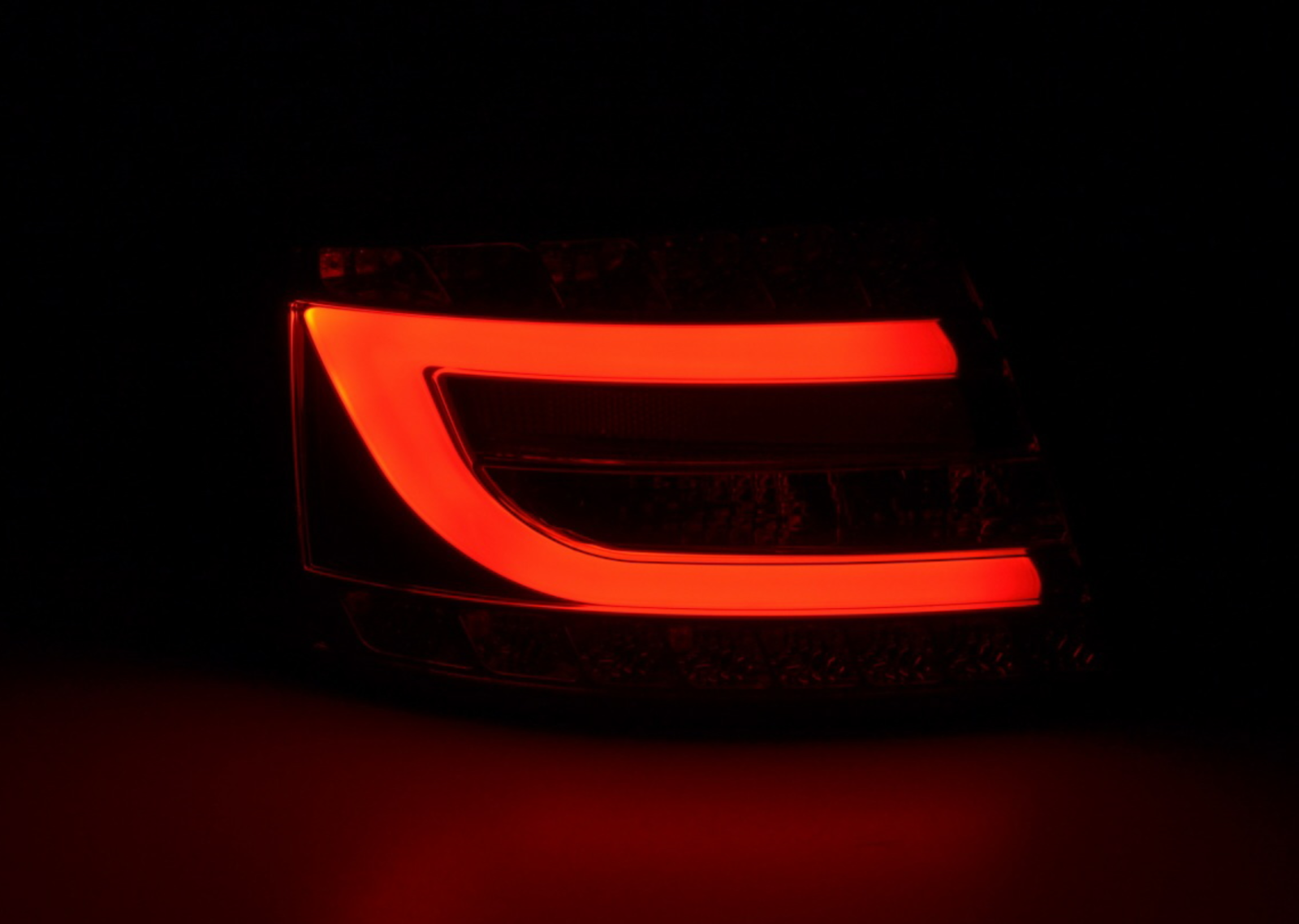 FK Automotive LED-Rückleuchten für Audi A6 Limousine, Rot, Schwarz, C6 4F 04–08, Lichtleiste, LHD