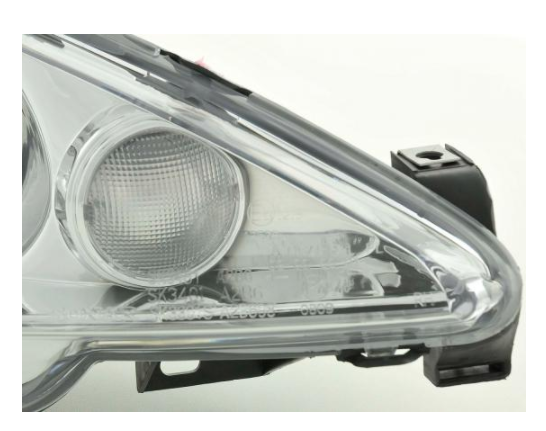 FK LED DRL Angel Eye Projector headlights Peugeot 206 98-03 chrome LHD