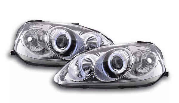 FK Set LED DRL Scheinwerfer Honda Civic Coupe Civic 2/3/4 dr 99-00 MK6 EJ EK EM 