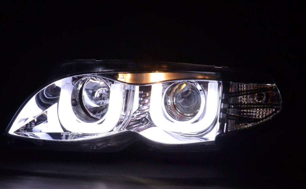 FK Pair LED DRL Projector headlights BMW 3-Series E46 Saloon Touring 02-05 RHD