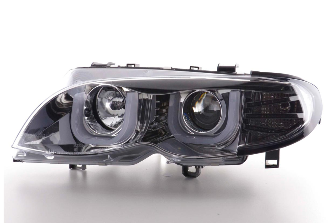 FK Paar LED DRL Projektorscheinwerfer BMW 3er E46 Limousine Touring 02-05 RHD