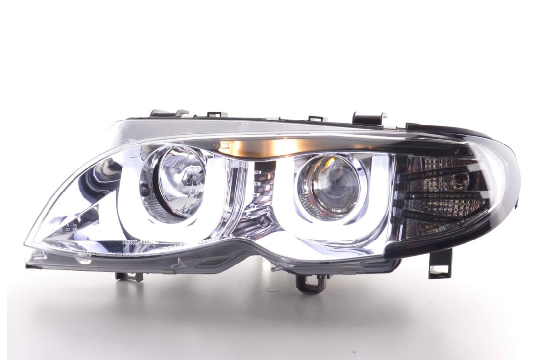 FK Pair LED DRL Projector headlights BMW 3-Series E46 Saloon Touring 02-05 RHD