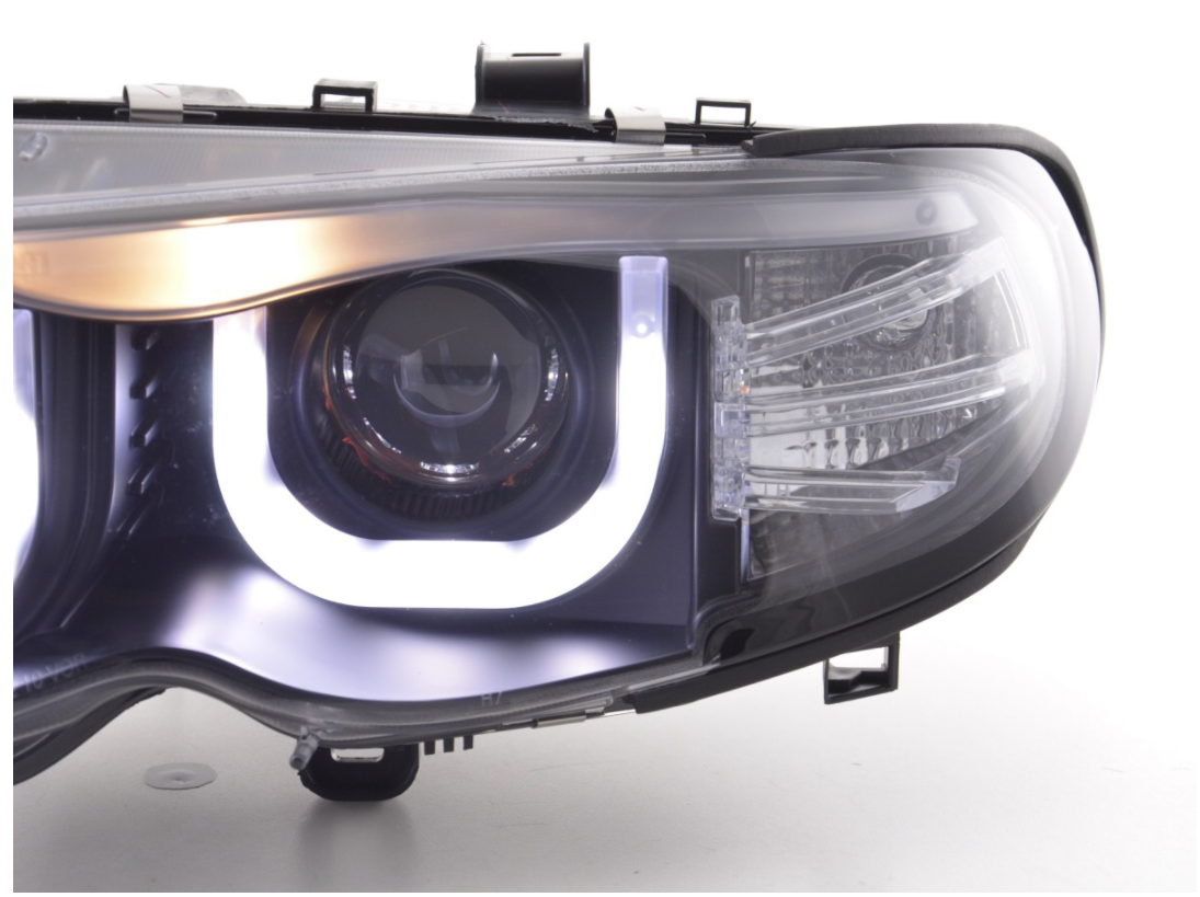 FK Paar LED DRL Projektorscheinwerfer BMW 3er E46 Limousine Touring 02-05 RHD