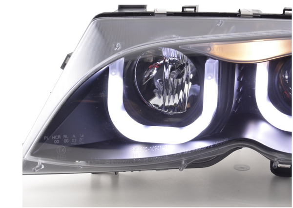 FK Paar LED DRL Projektorscheinwerfer BMW 3er E46 Limousine Touring 02-05 RHD