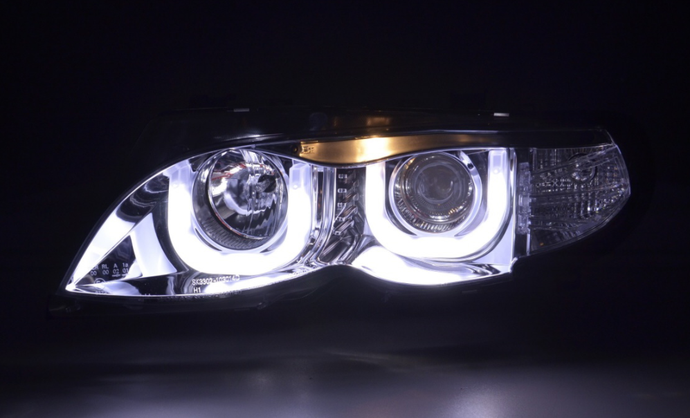 FK Pair LED DRL Projector headlights BMW 3-Series E46 Saloon Touring 02-05 RHD