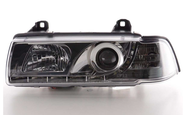 FK LED-Scheinwerfer Angel Eyes Halo BMW 3er E36 Limousine Touring RHD M3 