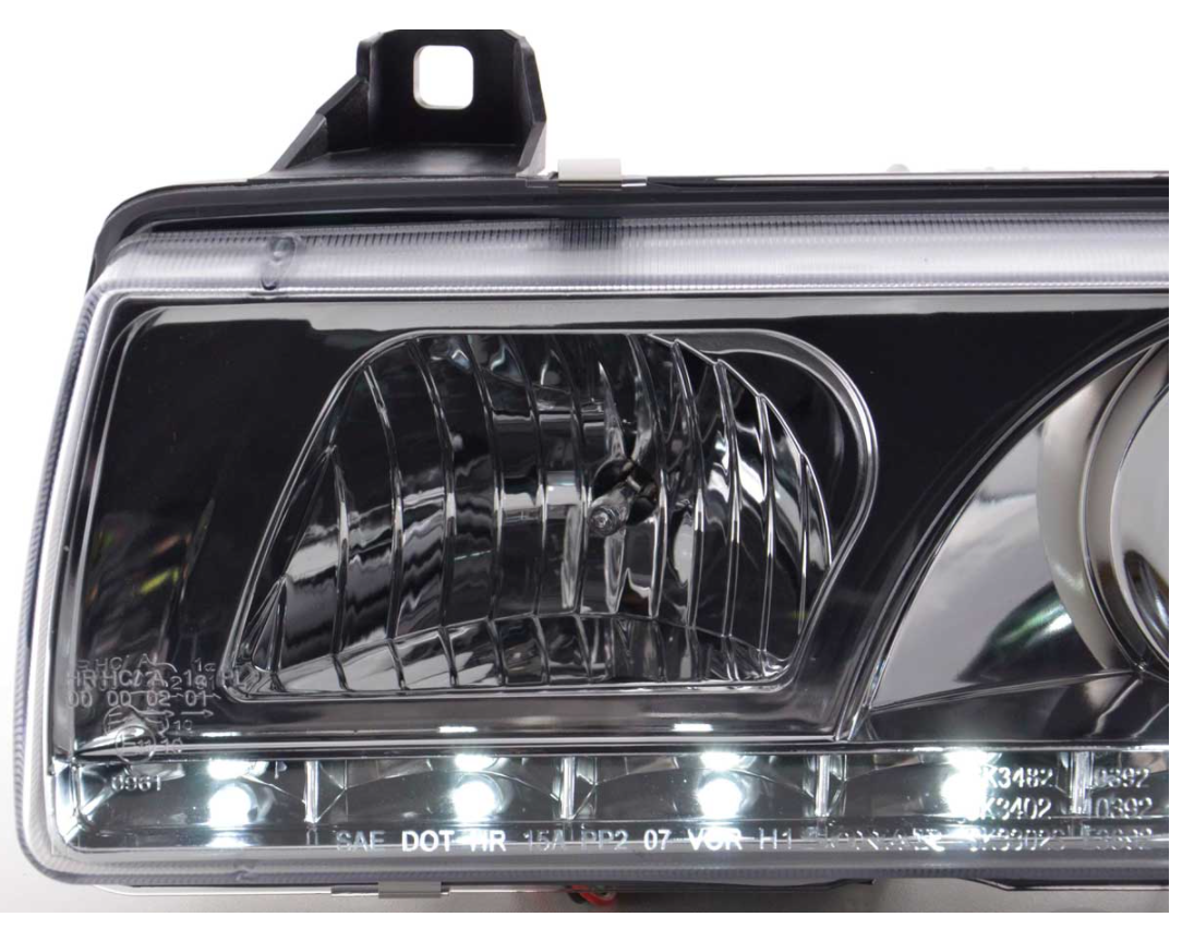 FK LED-Scheinwerfer Angel Eyes Halo BMW 3er E36 Limousine Touring RHD M3 