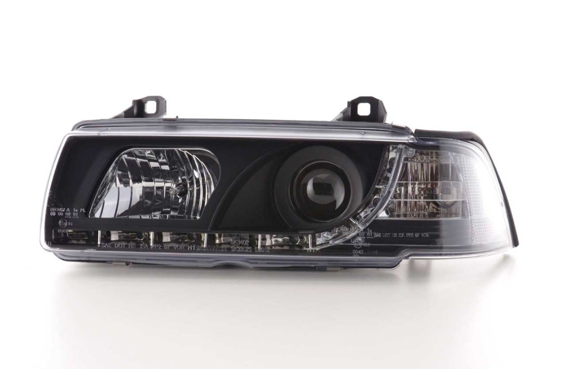 FK LED DRL Scheinwerfer Angel Eyes Halo BMW 3er E36 Coupe Cabrio 92-98 LHD