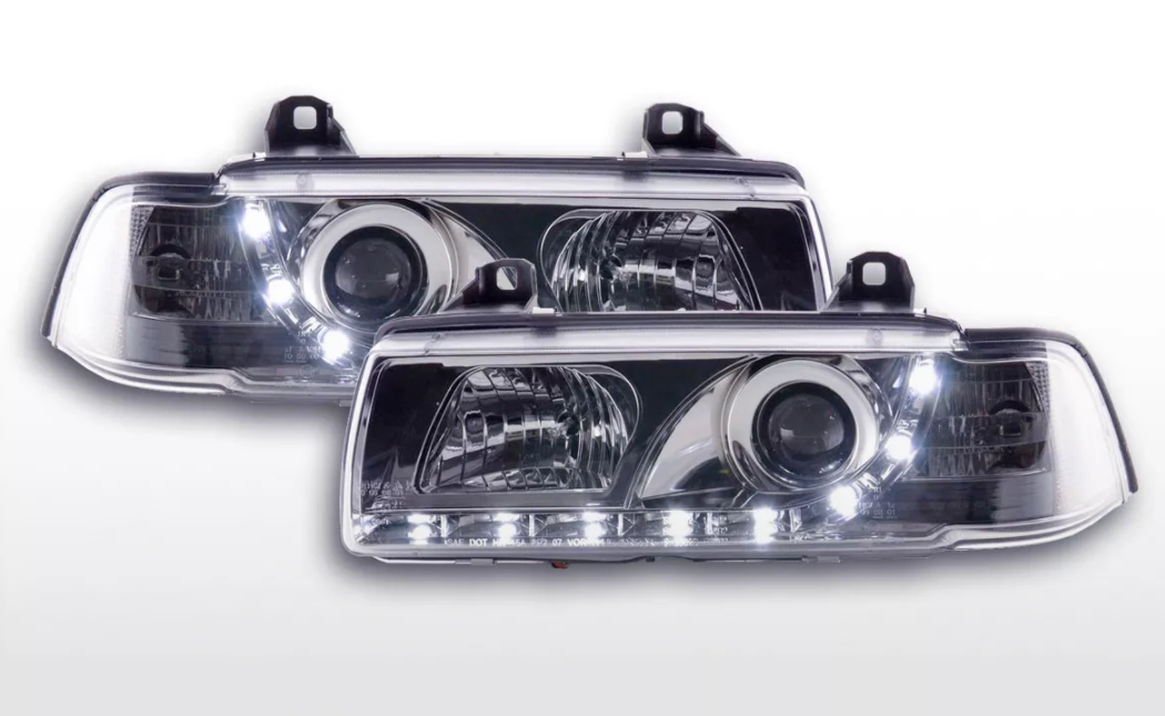 FK LED-Scheinwerfer Angel Eyes Halo BMW 3er E36 Coupe Cabrio 92-98 RHD M3 