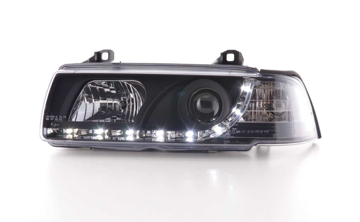 FK LED DRL Headlights Angel Eyes Halo BMW 3-series E36 Coupe Cabrio 92-98 LHD