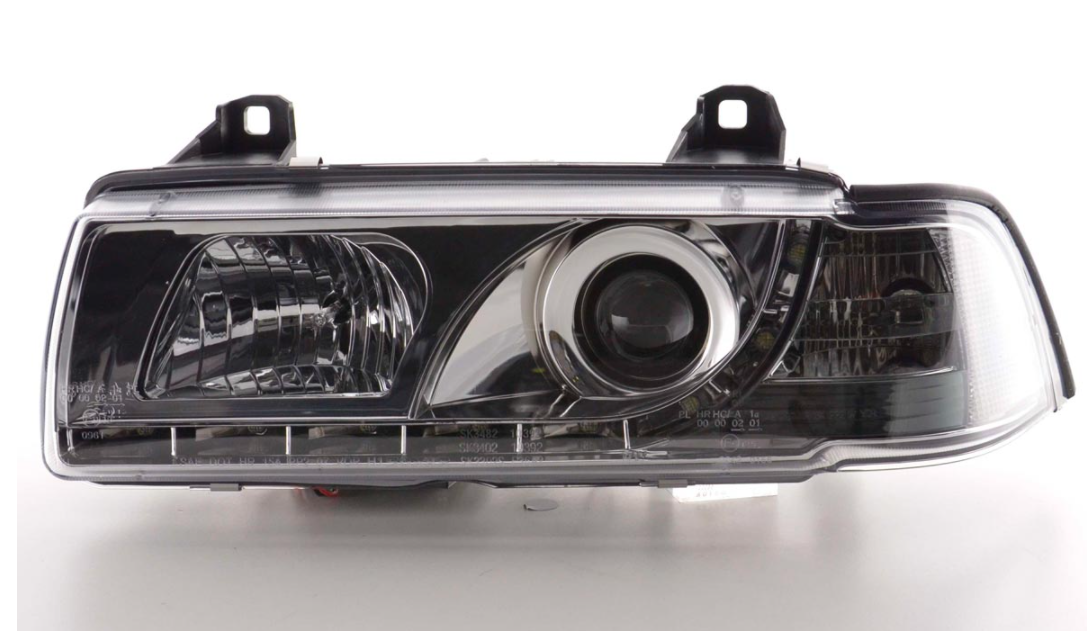 FK LED Headlights Angel Eyes Halo BMW 3-series E36 Coupe Cabrio 92-98 RHD M3