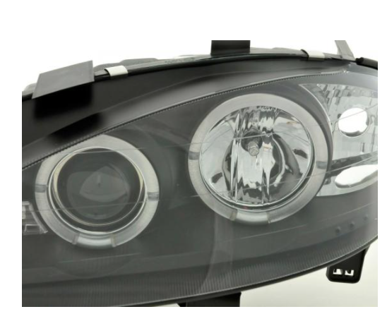 FK Set LED DRL Projector Angel Eye Headlights Renault Megane 1 MK1 3/5dr 99+ RHD