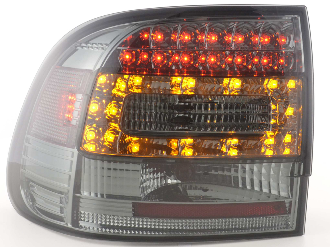 FK Pair LED Lightbar DRL REAR LIGHTS Porsche Cayenne 955 9PA 02-06 black LHD