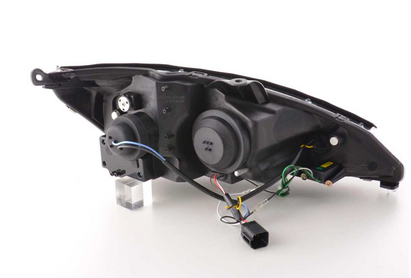 FK LED DRL Angel Eye Projektorscheinwerfer Ford Focus 1 MK1 C170 98-01 schwarz RHD