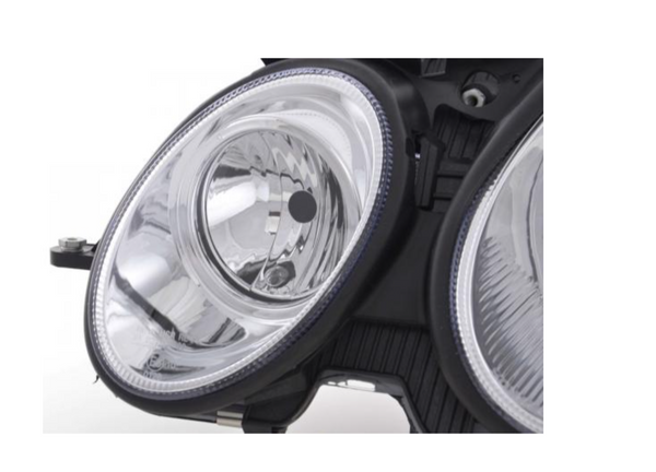 FK LED DRL Angel Eye Projektor-Scheinwerfer-Set Mercedes E-Klasse W211 02–06 AMG