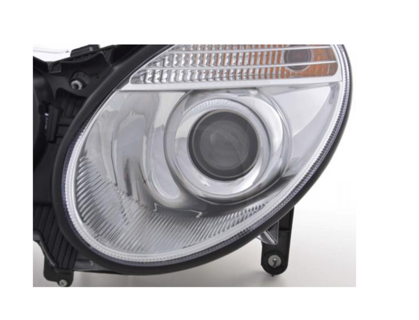 FK LED DRL Angel Eye Projektor-Scheinwerfer-Set Mercedes E-Klasse W211 02–06 AMG