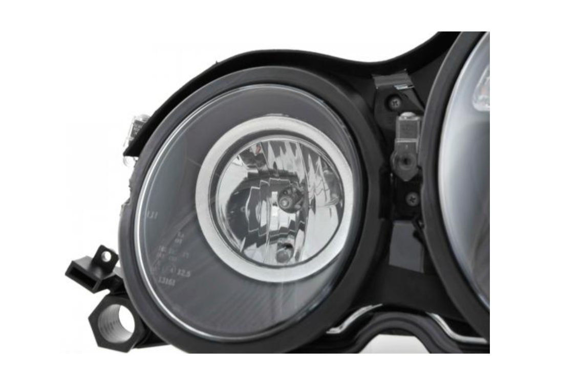 FK LED DRL Angel Eye Projektor-Scheinwerfer-Set Mercedes C-Klasse W210 99–01 RHD