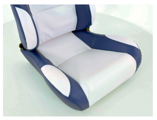 FK Univ Bucket Sports Seats & Runners White & Blue Defender 90 T5 T6 4x4 Car