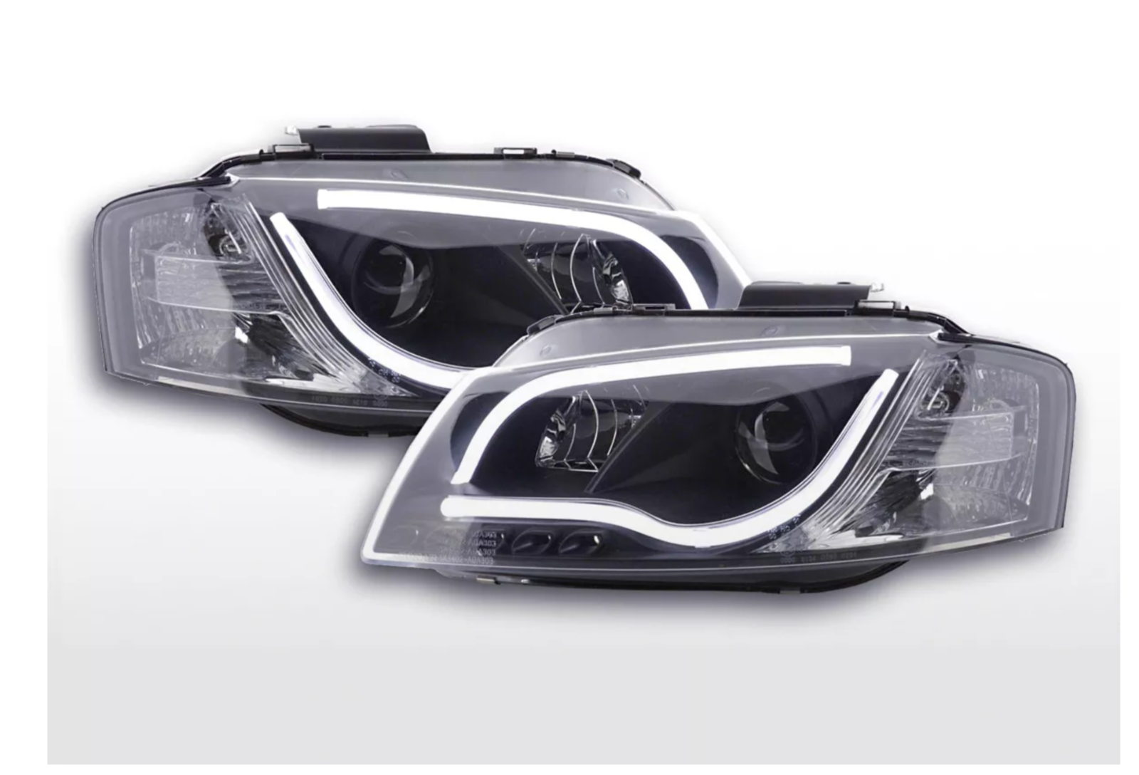 FK LED Headlights LED DRL Projector Audi A3 type 8P / 8PA 03-08 black LHD