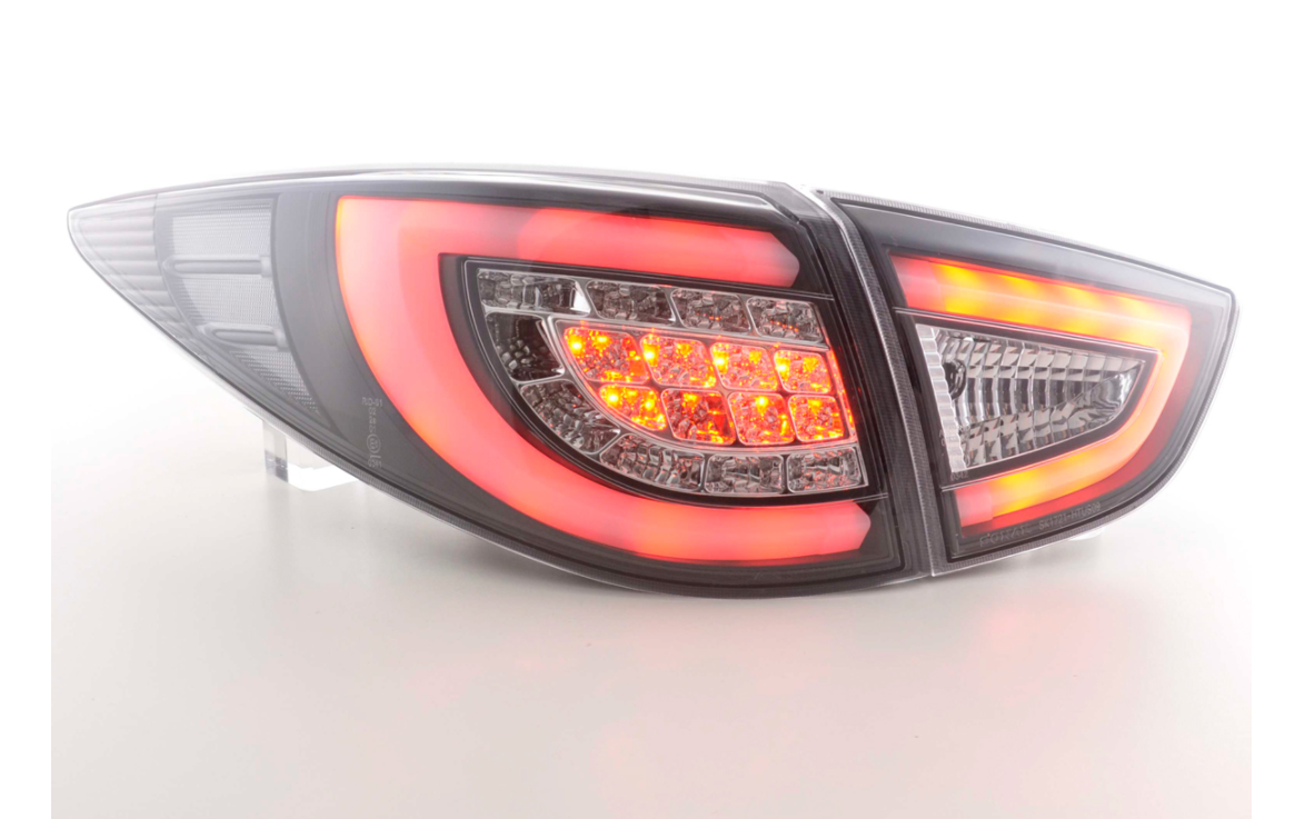 FK Pair LED REAR LIGHTS Lightbar DRL Hyundai ix35 2009-2015 black EL