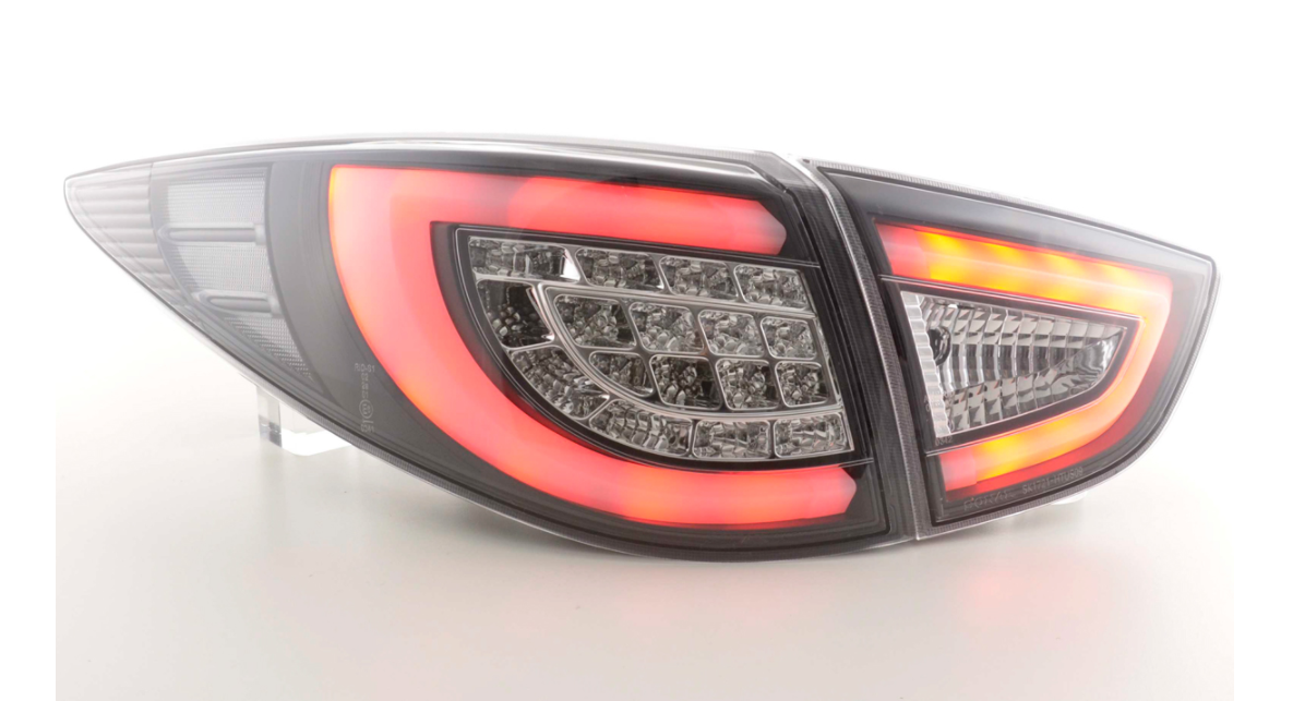 FK Pair LED REAR LIGHTS Lightbar DRL Hyundai ix35 2009-2015 black EL