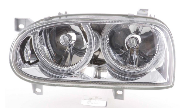 FK Set LED DRL Projektor Angel Eye Scheinwerfer VW Golf 3 MK3 1HXO 1 EXO 91-97 LHD