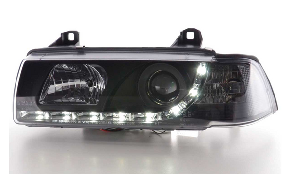 FK LED-Scheinwerfer Angel Eyes Halo BMW 3er E36 Limousine Touring 92-98 RHD 