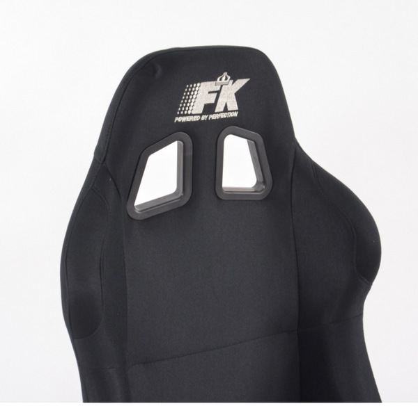 FK Universal Full Bucket Sports Seats BLACK Car 4x4 Kit Van inkl. Gleitschienen