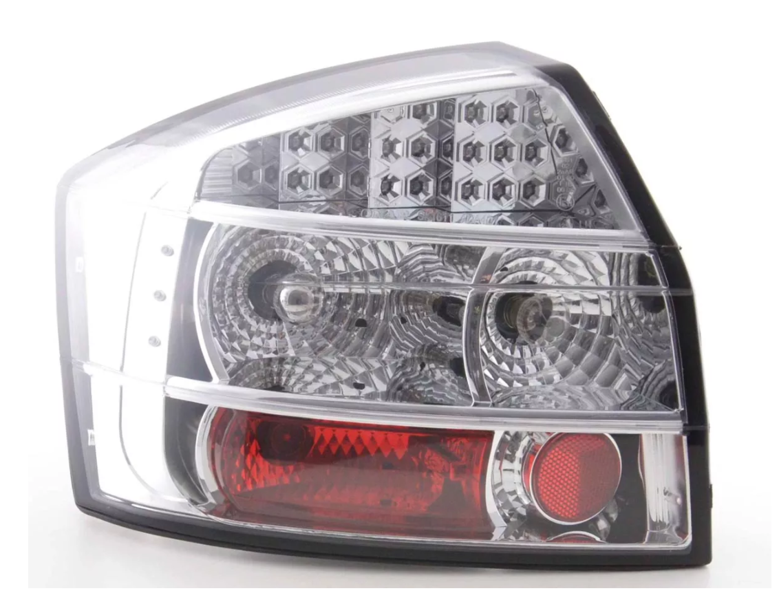 FK Set LED REAR Lights Audi A4 B6 8E Saloon Sedan 01-04 chrome S4 Plug & Play