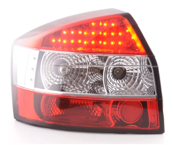 FK Set LED REAR Lights Audi A4 B6 8E Saloon Sedan 01-04 clear red S4 Plug & Play