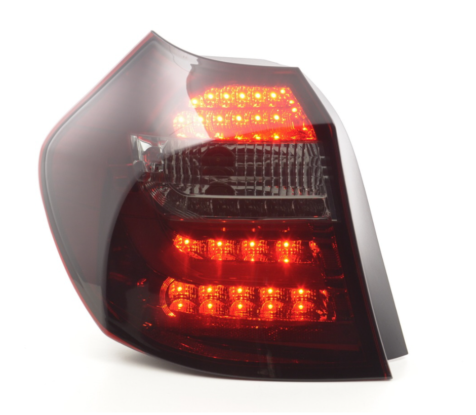 FK Set BMW E81 E87 1 SERIES 04-07 3/5dr SMOKED RED LED LIGHTBAR REAR LIGHTS