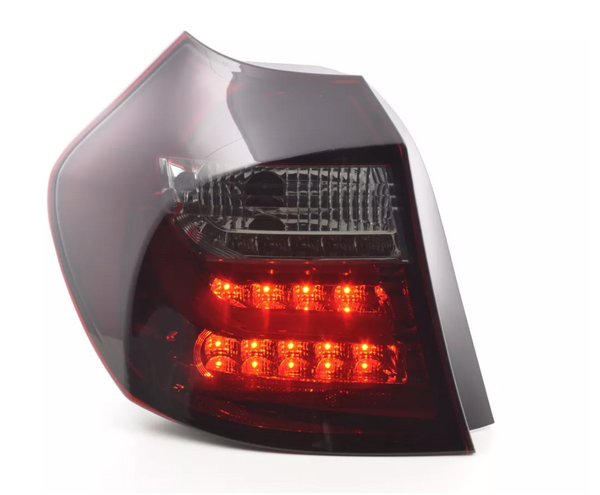 FK Set BMW E81 E87 1 SERIES 04-07 3/5dr SMOKED RED LED LIGHTBAR REAR LIGHTS