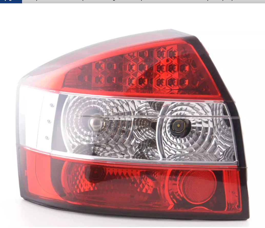 FK Set LED RÜCKLEUCHTEN Audi A4 B6 8E Limousine Limousine 01-04 klar rot S4 Plug &amp; Play