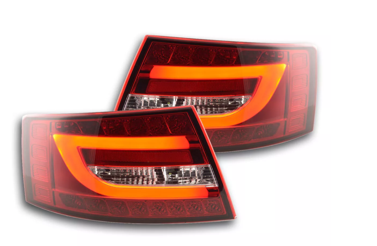 FK LED Lightbar DRL Rückleuchten Audi A6 Limousine rot C6 4F 04-08 Lightbar LHD S6