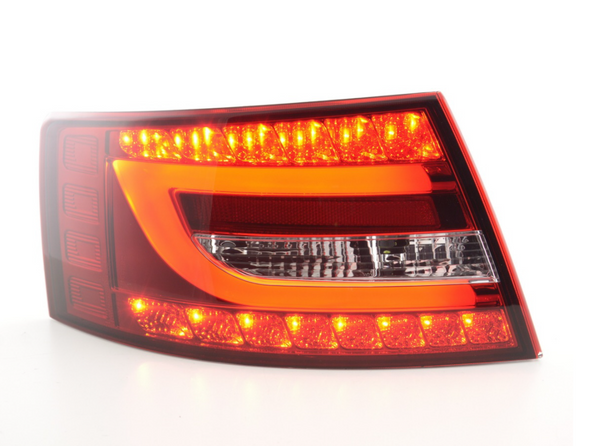 FK LED Lightbar DRL Rear Lights Audi A6 Saloon red C6 4F 04-08 Lightbar LHD S6