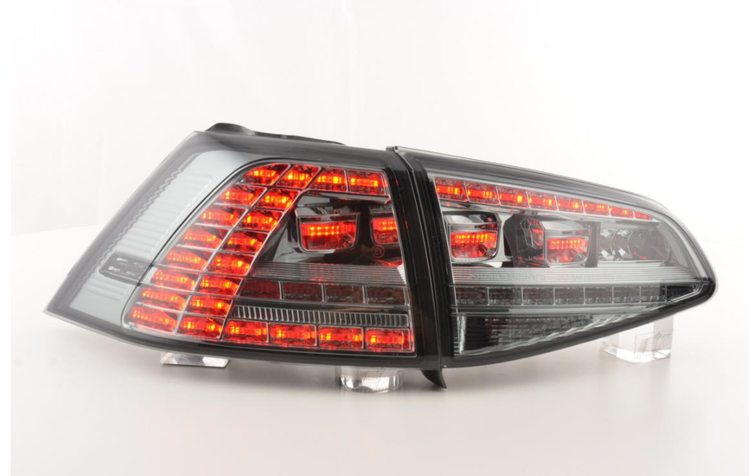 FK Set VW Golf 7 MK7 R LED DRL Rear Lights Dynamic Taillights 12+ LHD RHD Smoke