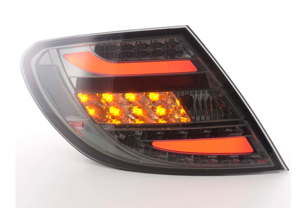 FK Paar LED-RÜCKLEUCHTEN Lightbar DRL Mercedes C-Klasse Typ W204 07-11 schwarz