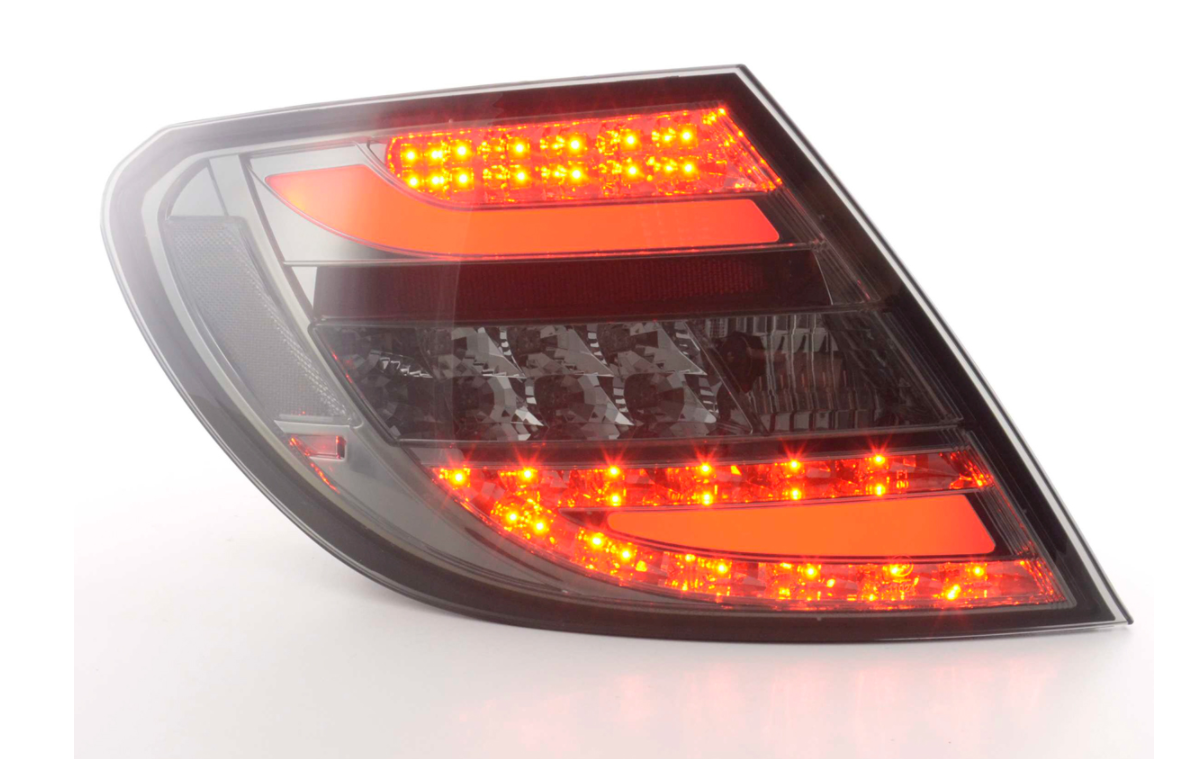 FK Paar LED-RÜCKLEUCHTEN Lightbar DRL Mercedes C-Klasse Typ W204 07-11 schwarz