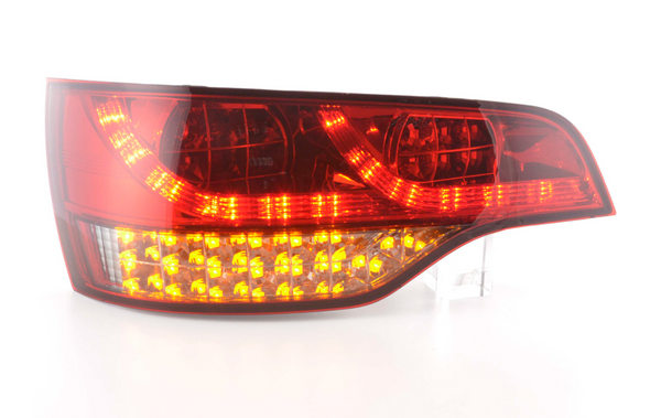 Set FK Audi Q7 4L 06+ Red smoke LED Lightbar DRL REAR TAIL BACK LIGHTS LHD