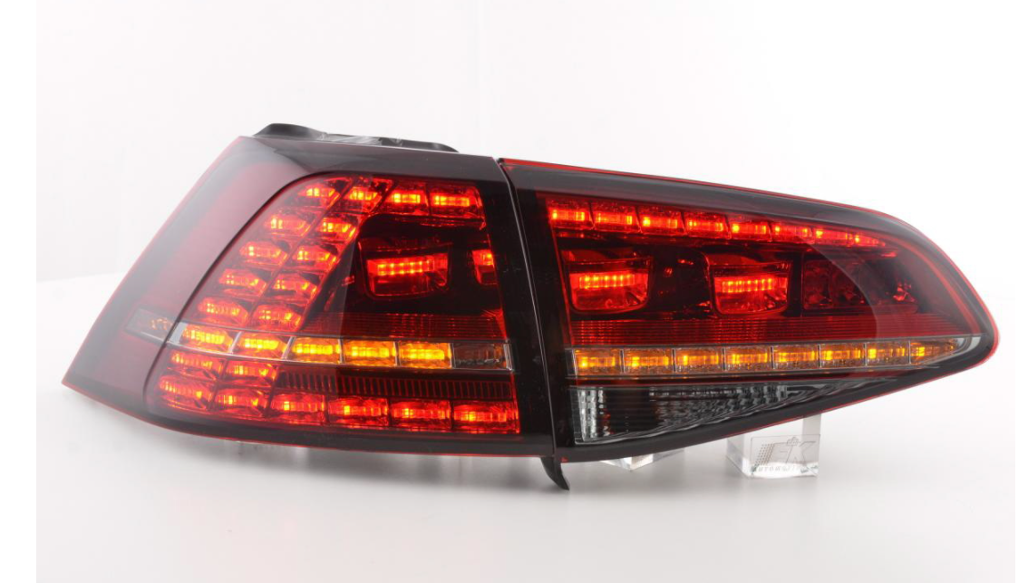 FK Set VW Golf 7 MK7 R LED DRL Rear Lights Dynamic Taillights 12+ LHD RHD Smoke