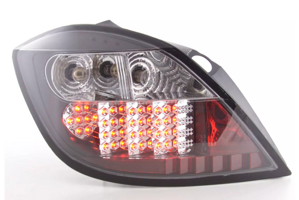 FK Pair LED REAR LIGHTS Lightbar DRL Opel Vauxhall Astra H 5-door 04- black